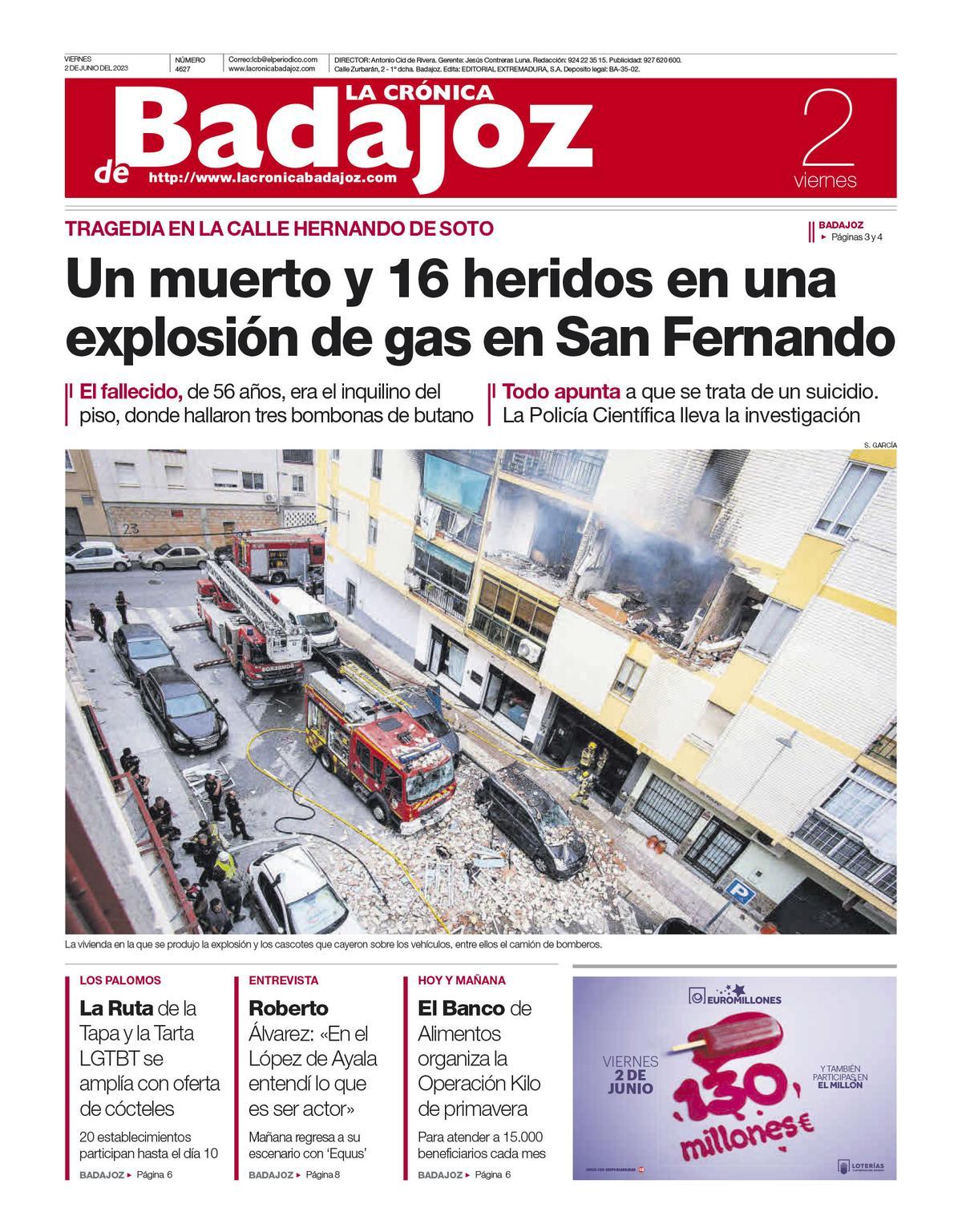 Consulta la portada correspondiente al día 2 de junio de 2023