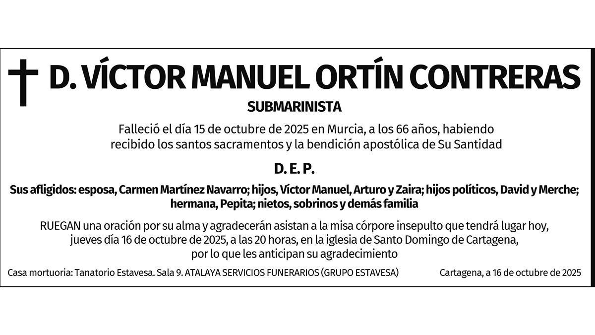 D. Víctor Manuel Ortín Contreras