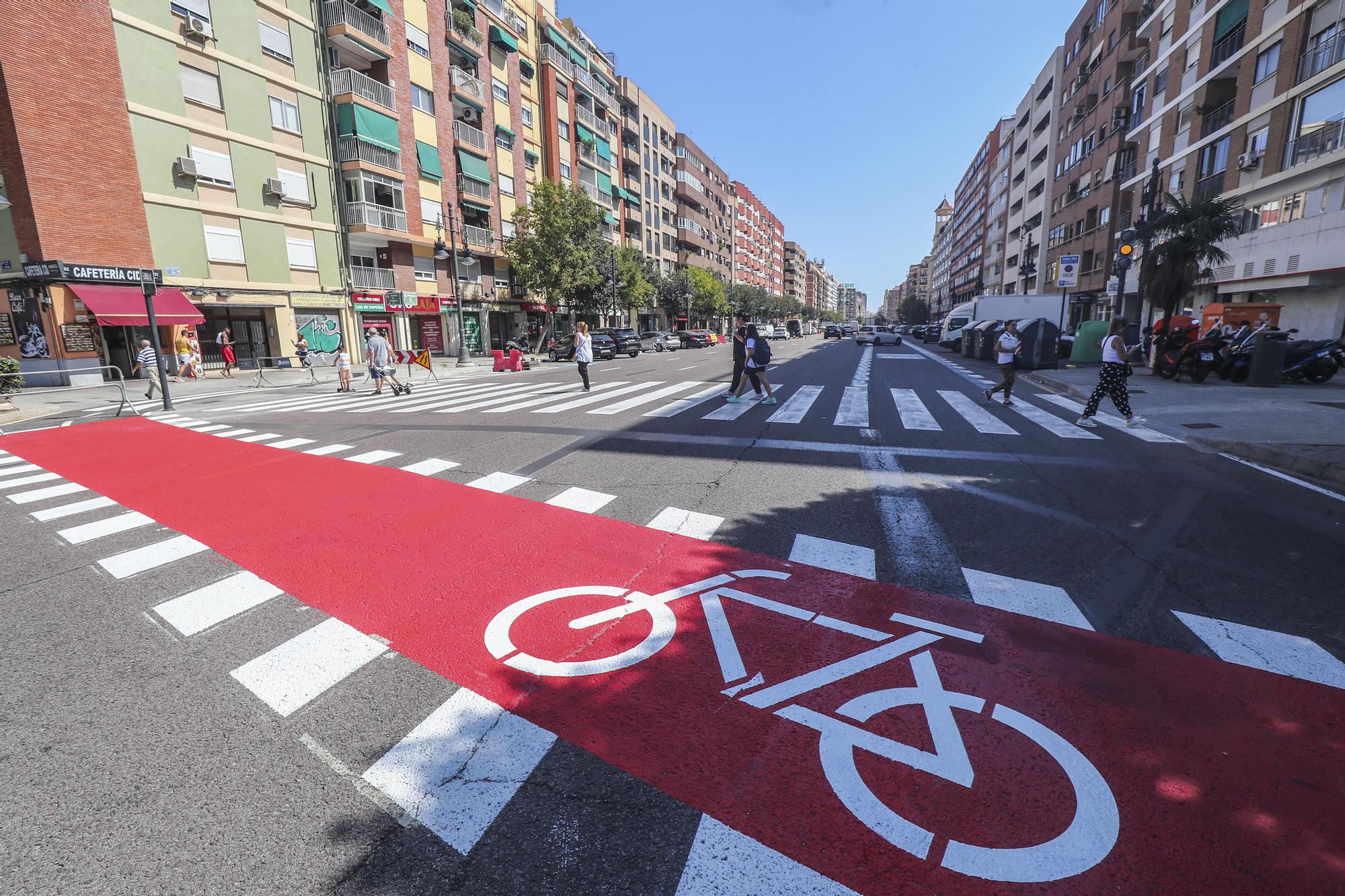 Así van las obras del carril bici de la Avenida del Cid