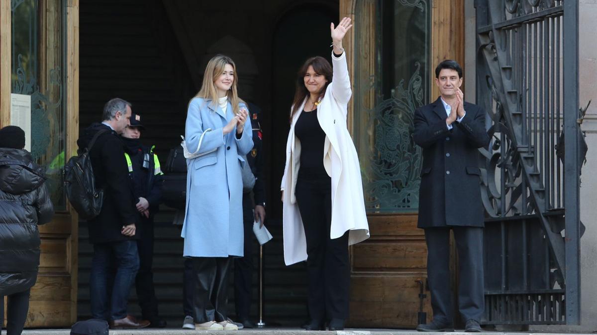 Laura Borràs a las puertas del TSJC.