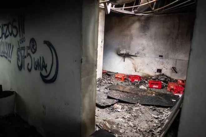 La terraza Isla de Mar, tras el incendio