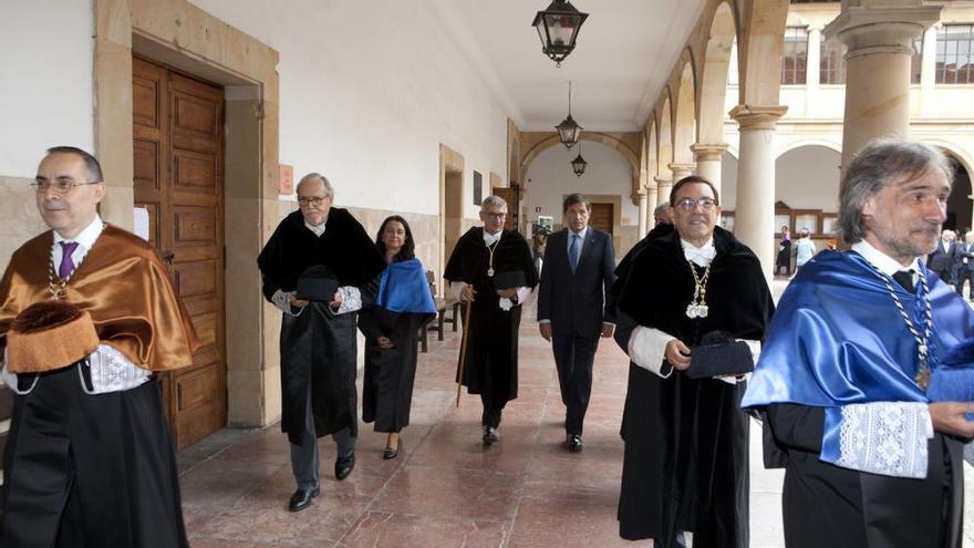 Acto de apertura del curso 2017-2018 de la Universidad de Oviedo