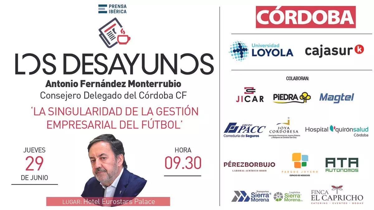 Antonio Fernández Monterrubio, en 'Los Desayunos de CÓRDOBA'