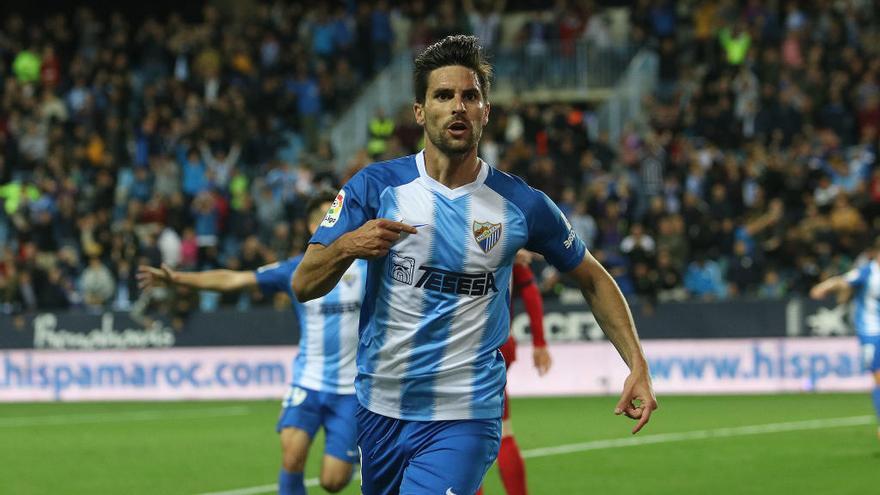 Adrián, el máximo goleador del Málaga CF en este 2019, será uno de los baluartes