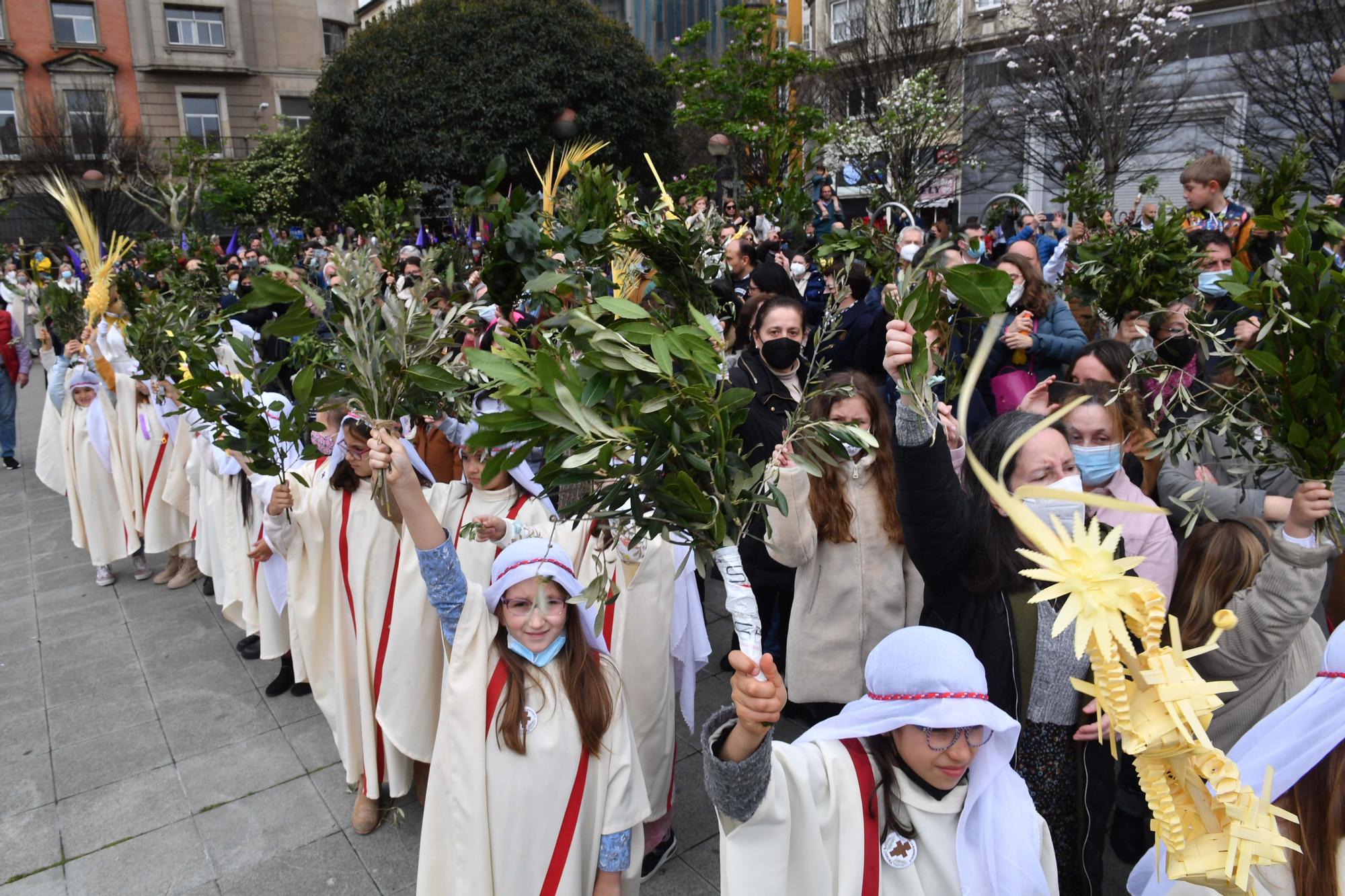 La procesión de la borriquilla en A Coruña