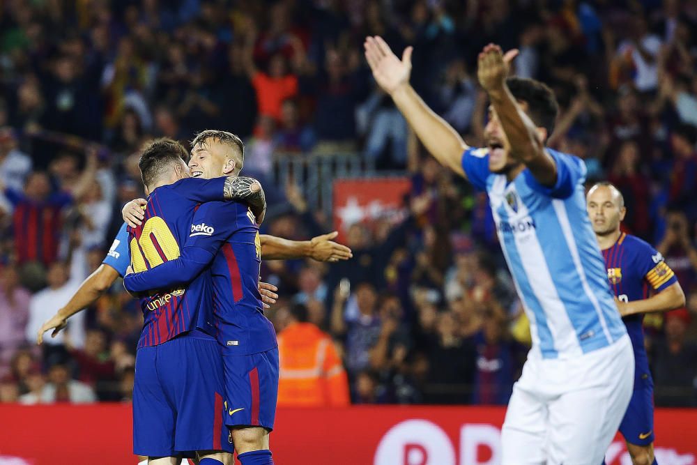 Las imágenes del partido Barcelona - Málaga