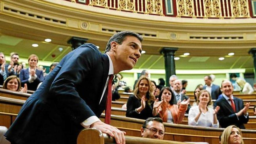 Pedro Sánchez durant la sessió d&#039;ahir a la tarda al Congrés