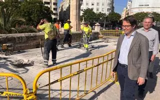 Comienza el cambio de pavimento del histórico Puente de la Mar