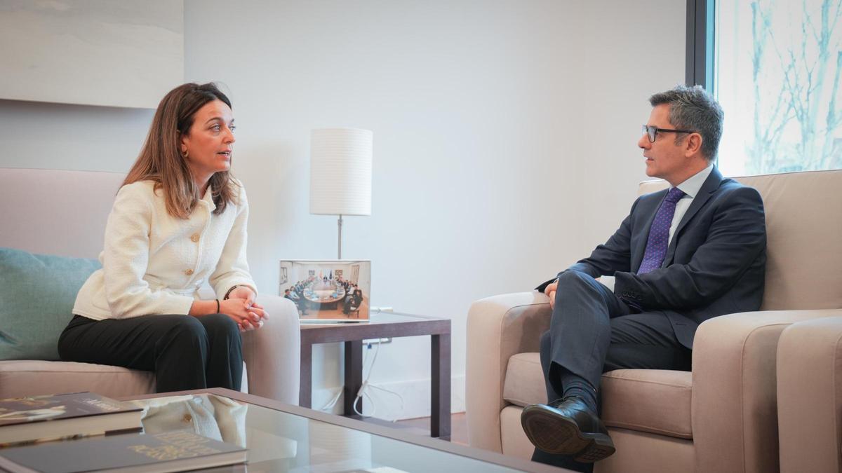 La consellera Nuria Martínez se ha reunido con el ministro Félix Bolaños