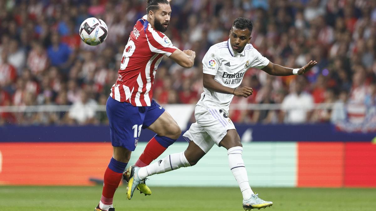 Rodrygo anotó el primer gol del Madrid en el Wanda Metropolitano