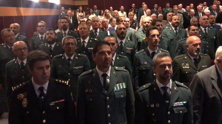 Himno de la Guardia Civil en el acto conmemorativo en Córdoba por el 175 aniversario del cuerpo