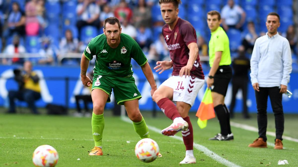 Ibai Gómez, durante el partido del pasado fin de semana contra el Pontevedra