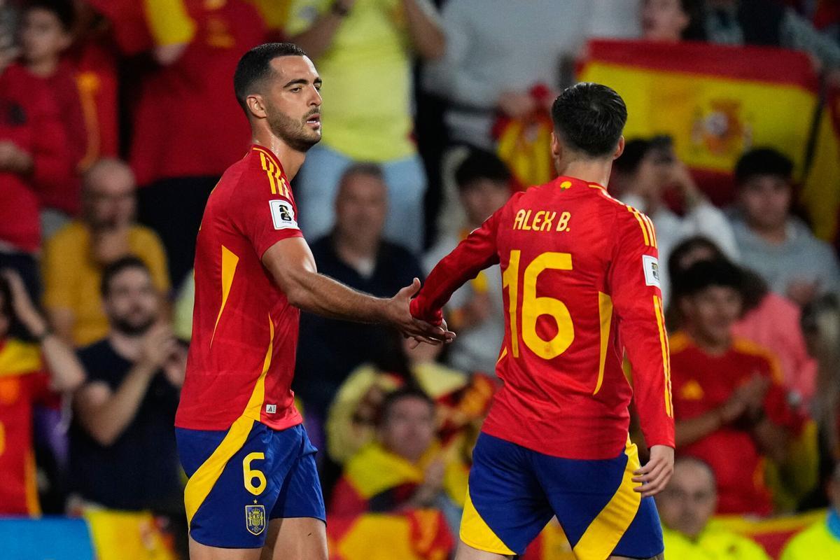 Merino, tras anotar su gol ante Bulgaria