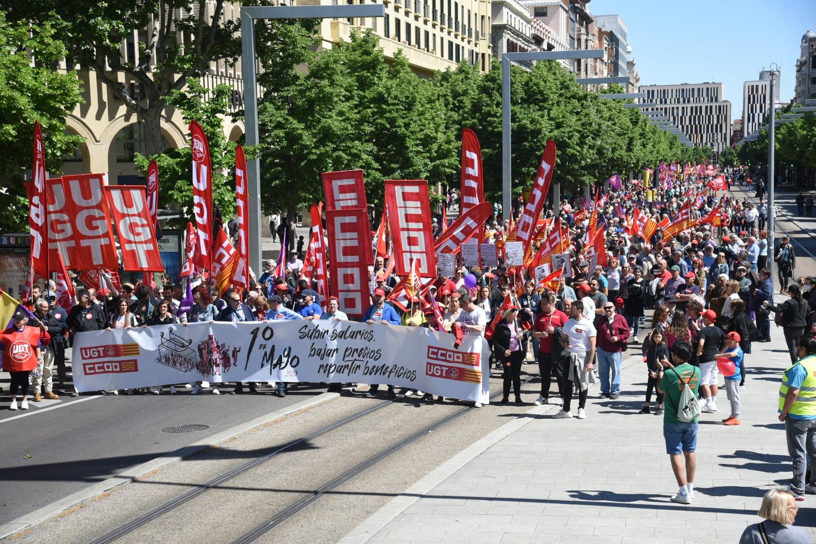 Zaragoza clama por las subidas salariales el 1 de mayo