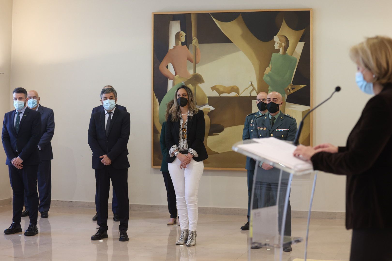 Entrega de la Medalla de oro a título póstumo a Virgilio García y César Fernández, los operarios sepultados por una avalancha en San Isidro