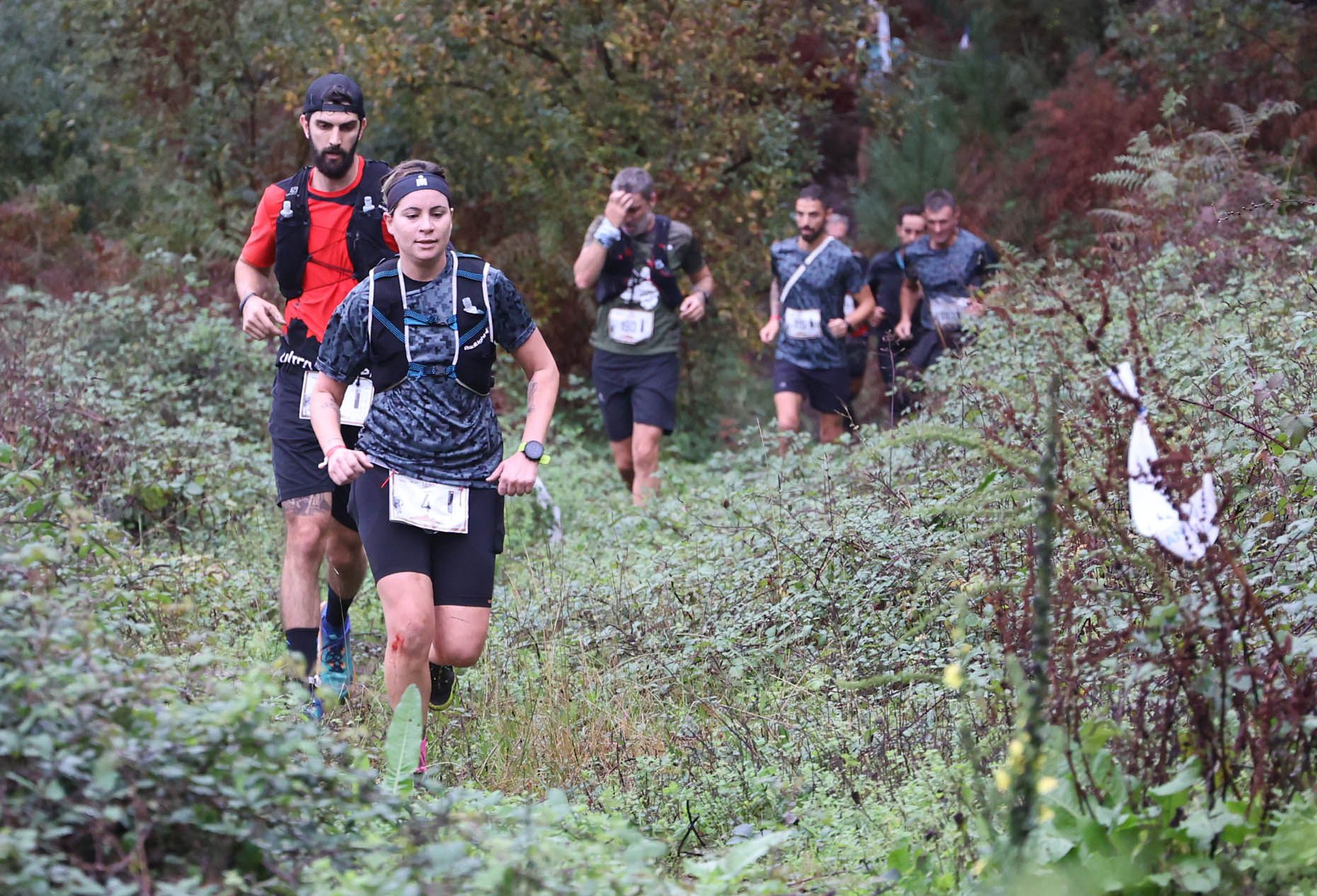 Correr contra viento, lluvia y montaña en A Groba