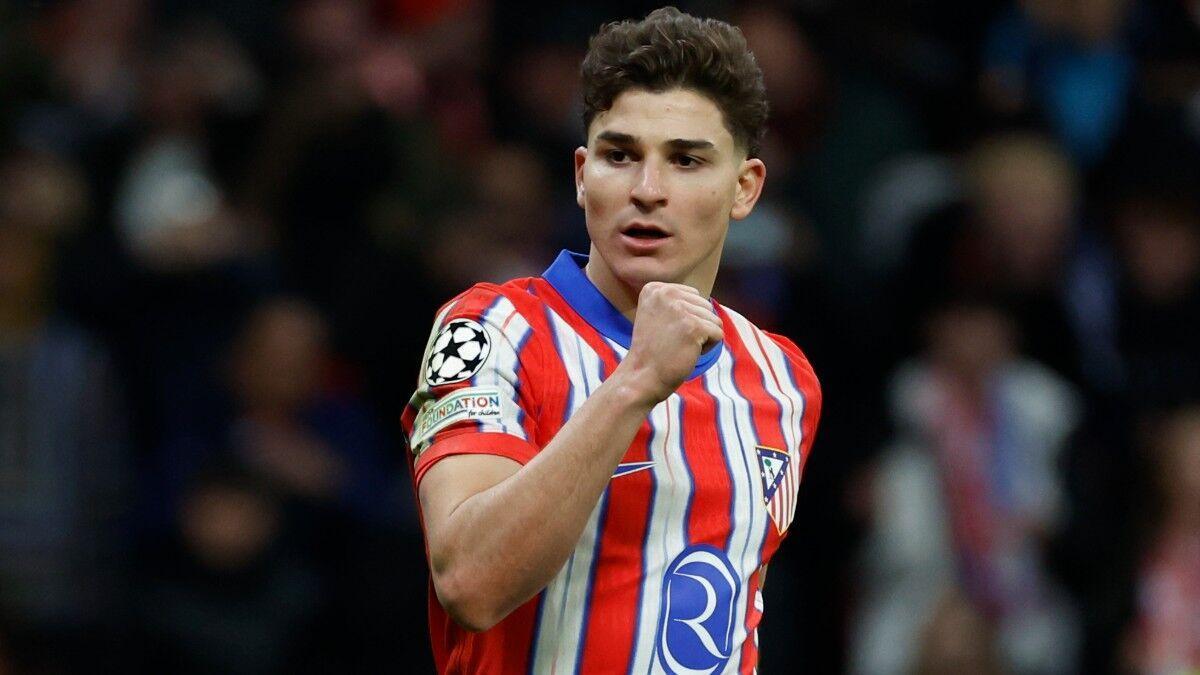 Julián Álvarez, delantero del Atlético de Madrid // EFE