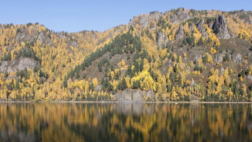 El río Yenisei en Krasnoyarsk.