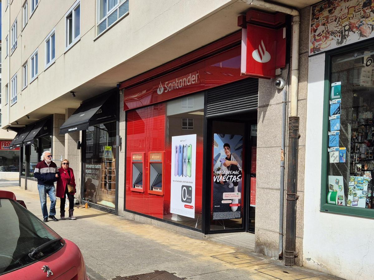 Oficina del Banco Santander en Santa Cruz.