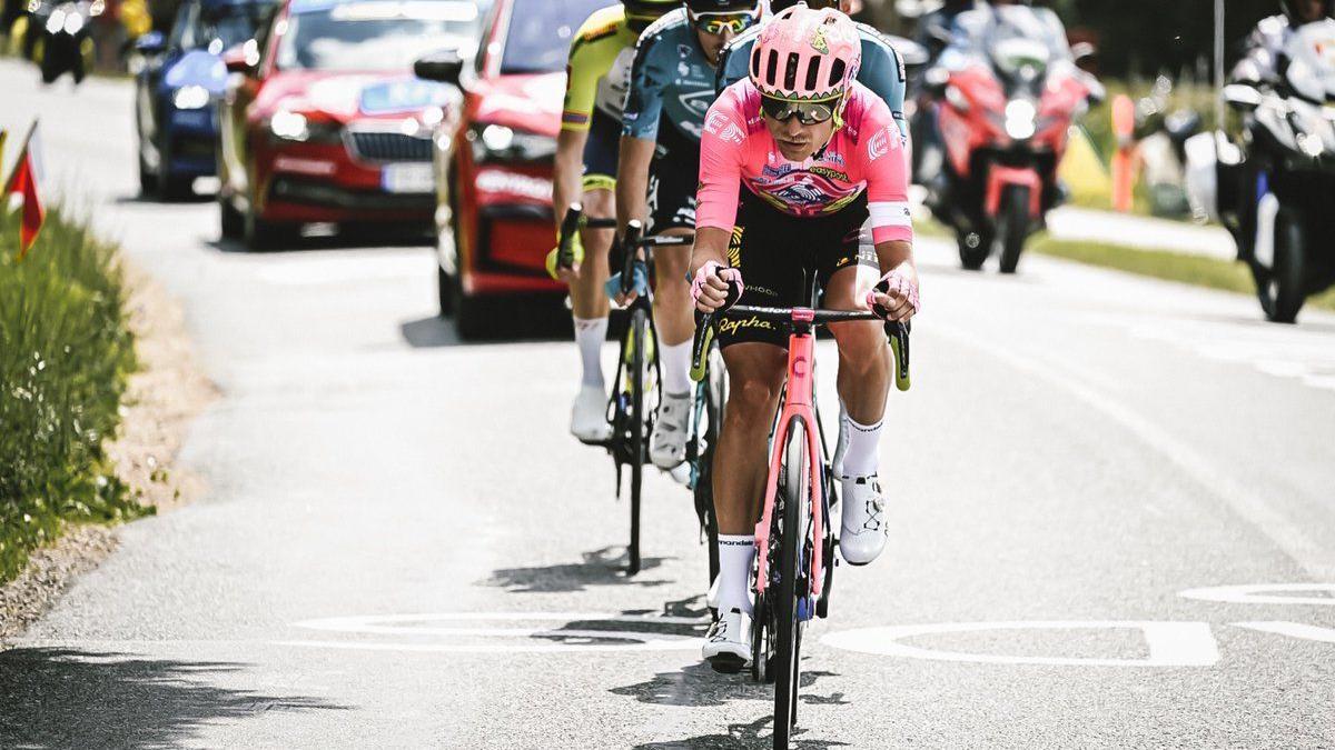 La fuga de la segunda etapa del Tour camino del puente del Gran Belt.