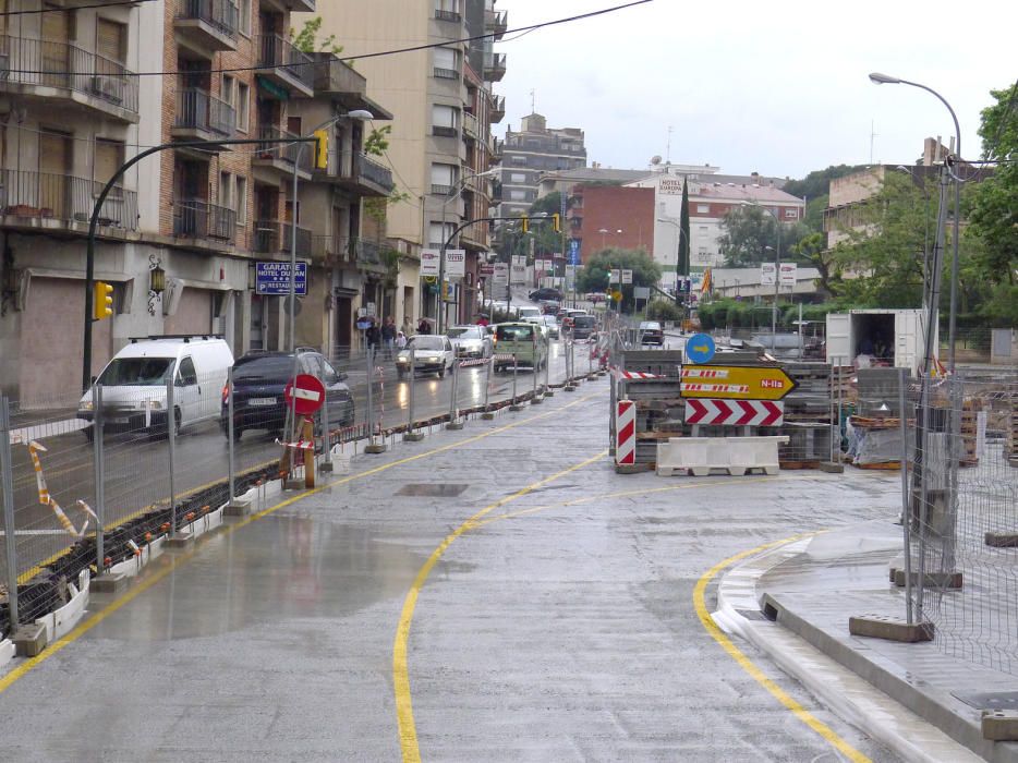 Segona fase d'obres a la plaça del Sol Figueres