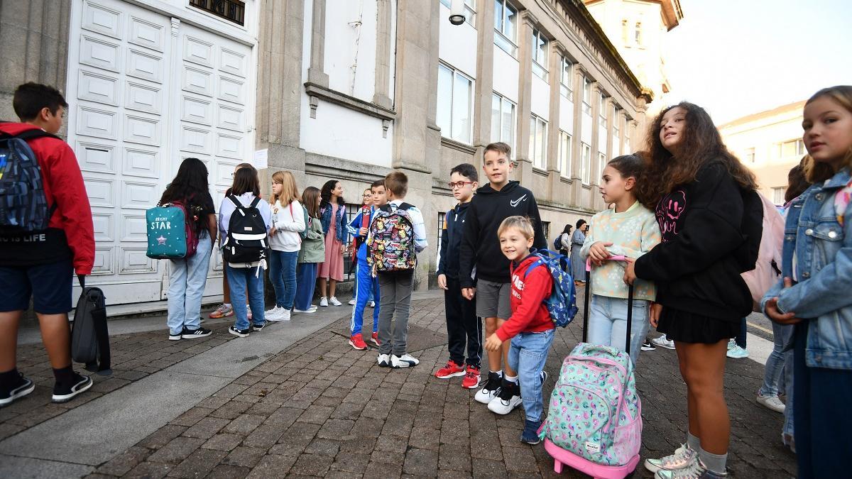 Primer día de la clase del curso actual, en el colegio Froebel