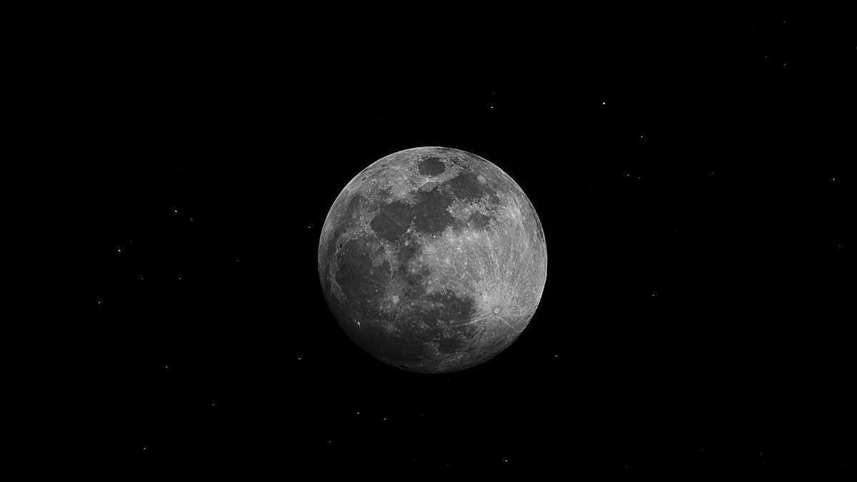 Una imagen de la luna.