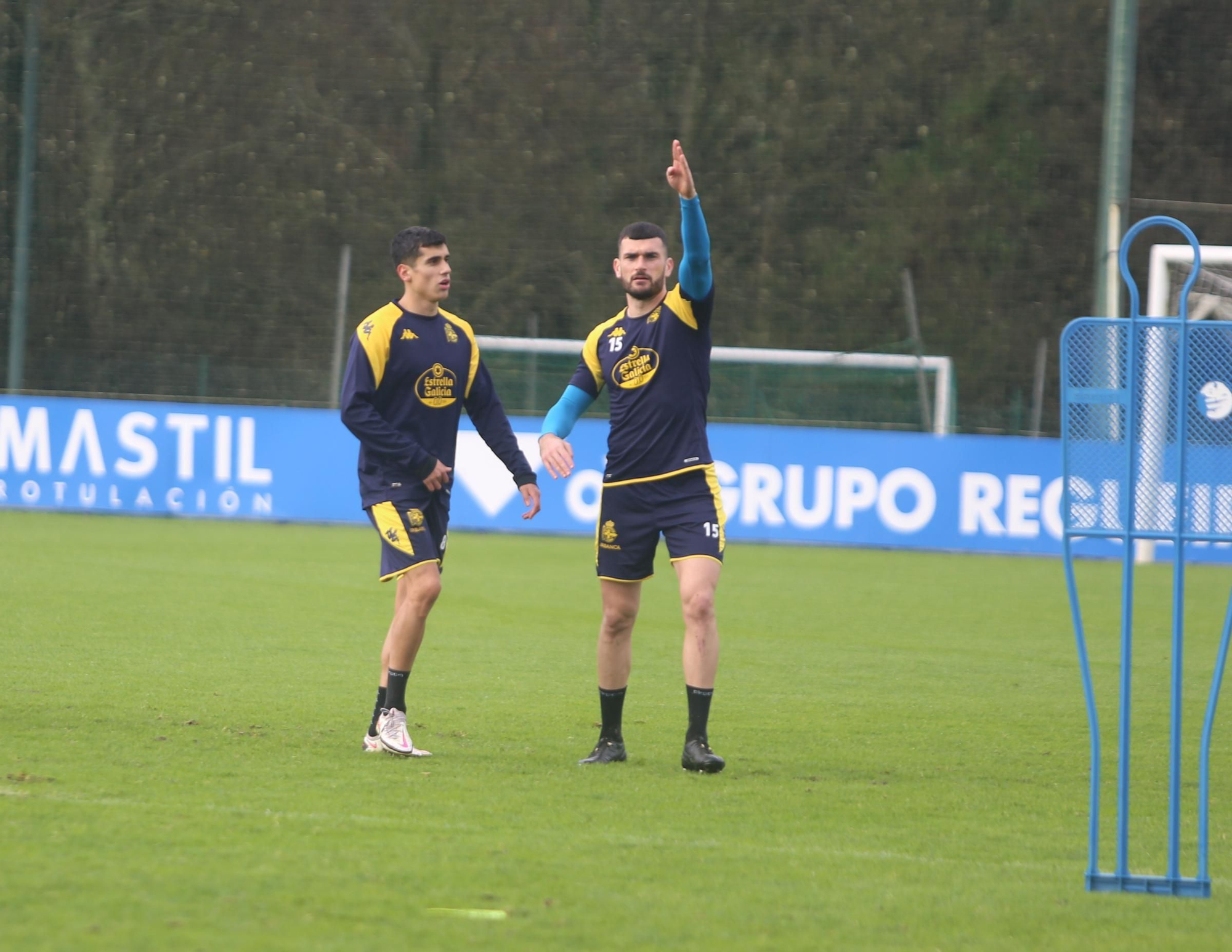 Entrenamiento del Deportivo en Abegondo
