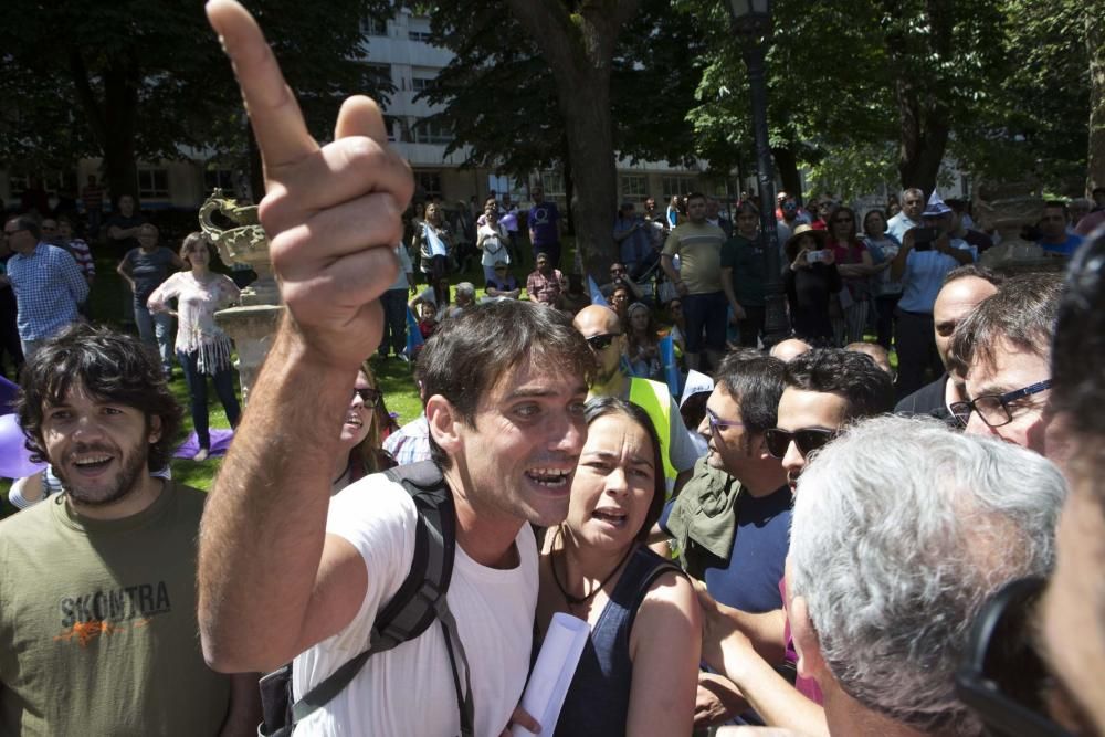 Acto electoral de Podemos en Oviedo con Juan Carlos Monedero