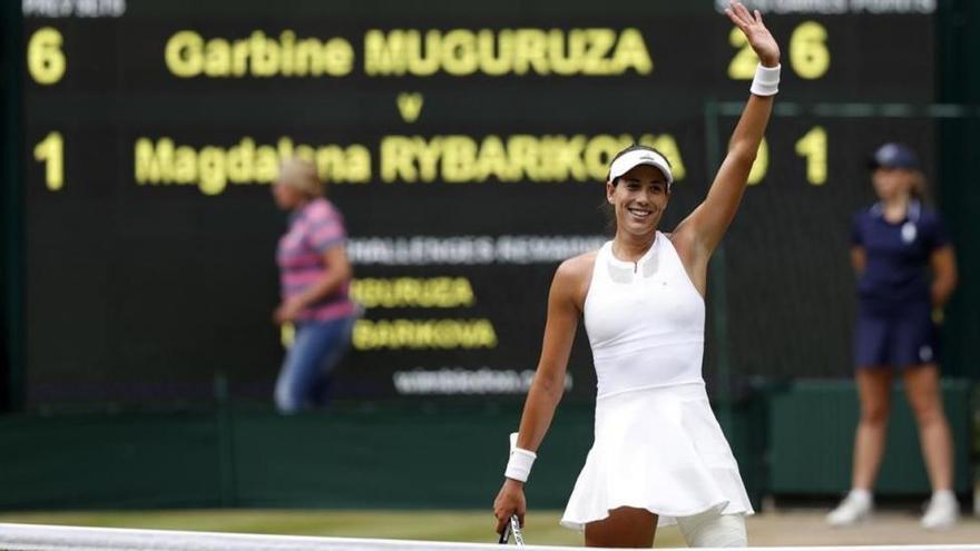 Muguruza, lanzada a la final de Wimbledon