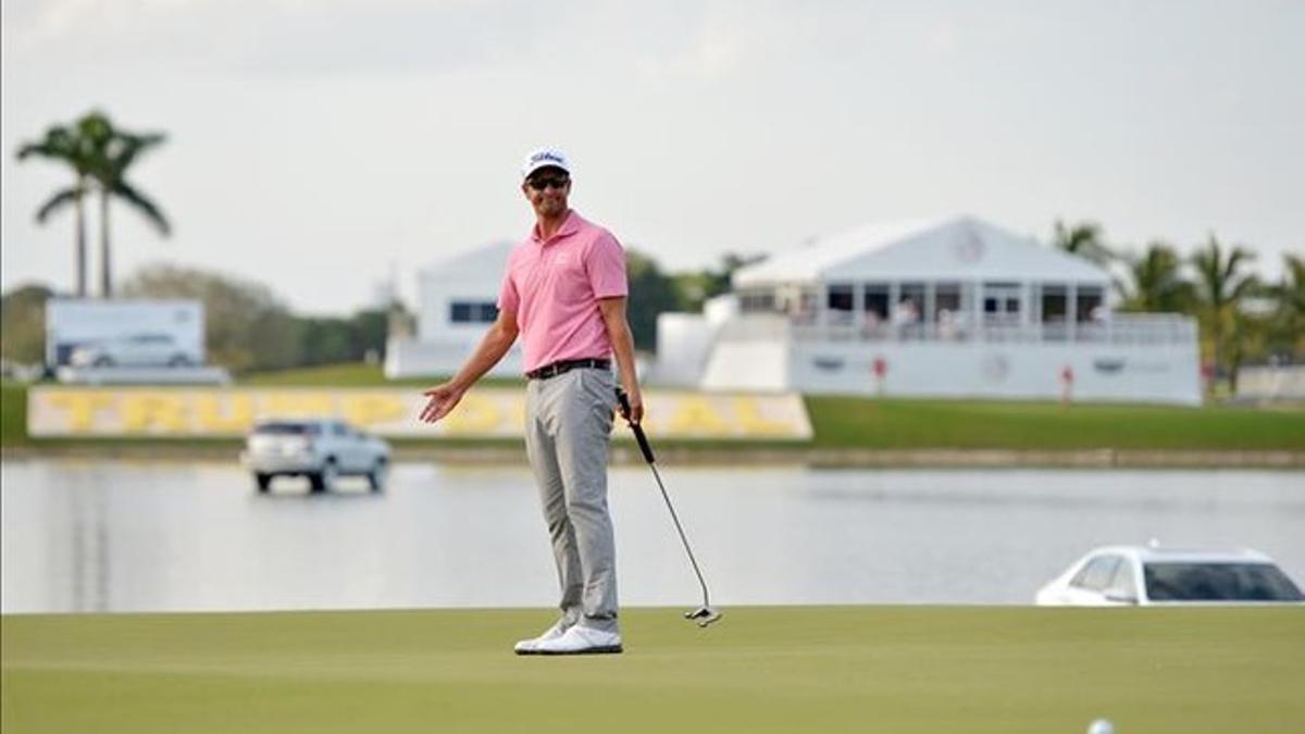 Adam Scott ya está al mando del Cadillac, en Miami, en una buena jornada