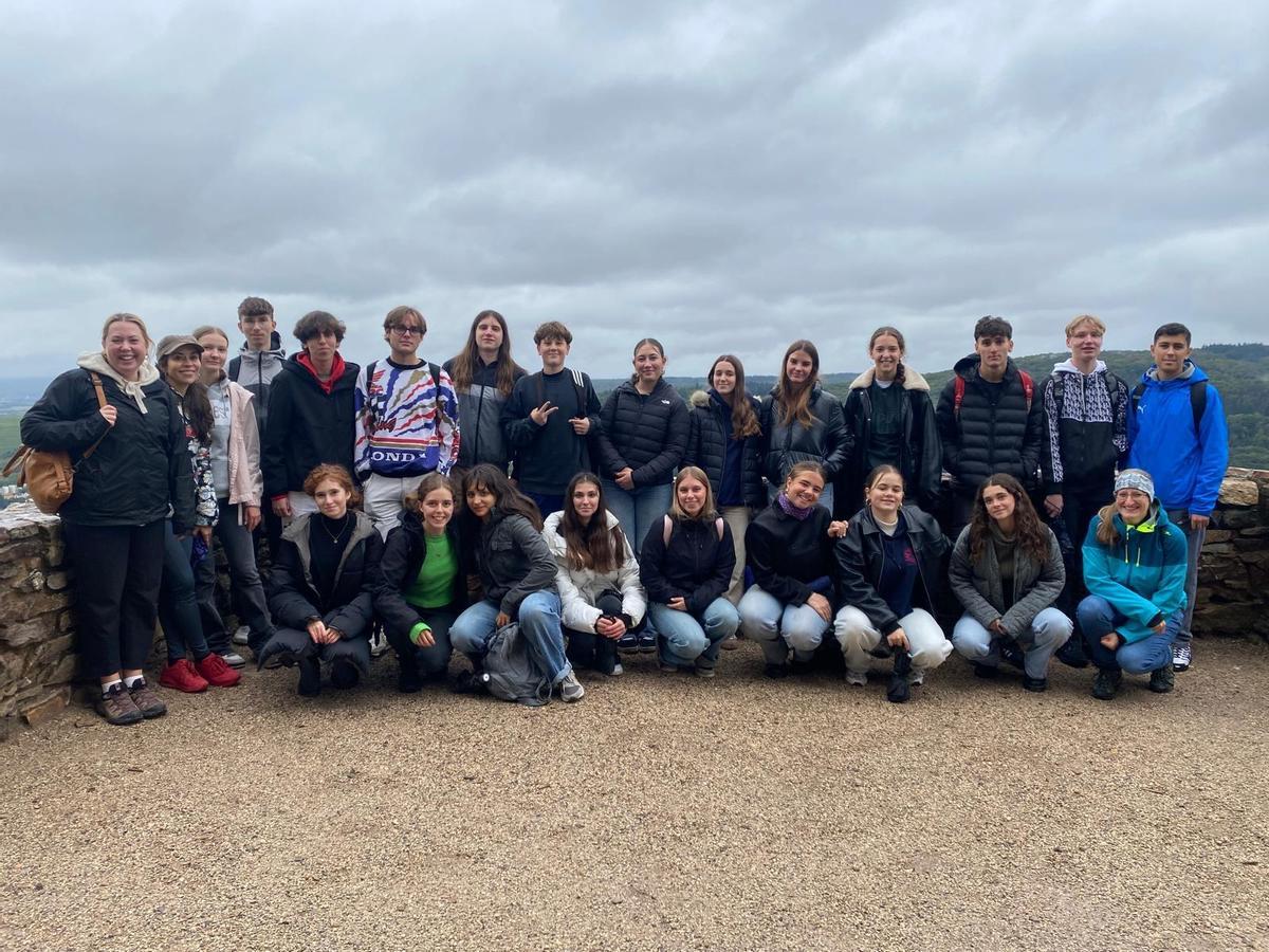 Fotografía de uno de los viajes de los alumnos vigueses a Alemania.