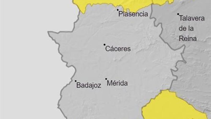 El norte de Cáceres estará en alerta amarilla por lluvias este miércoles y jueves