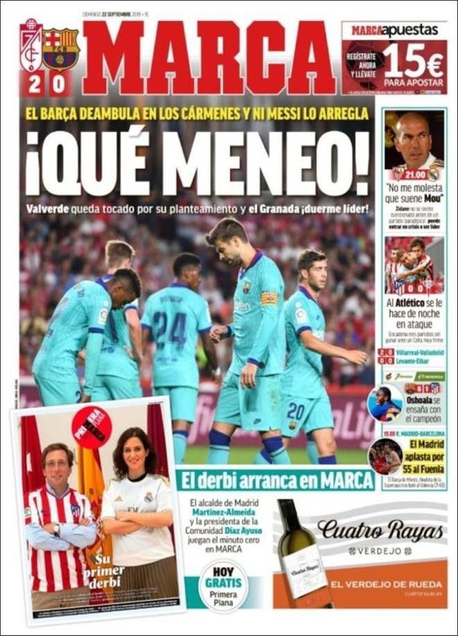 Portada del Marca del 22 de septiembre de 2019