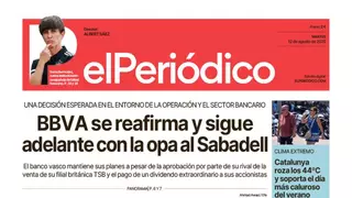 La portada de EL PERIÓDICO del 12 de agosto de 2025