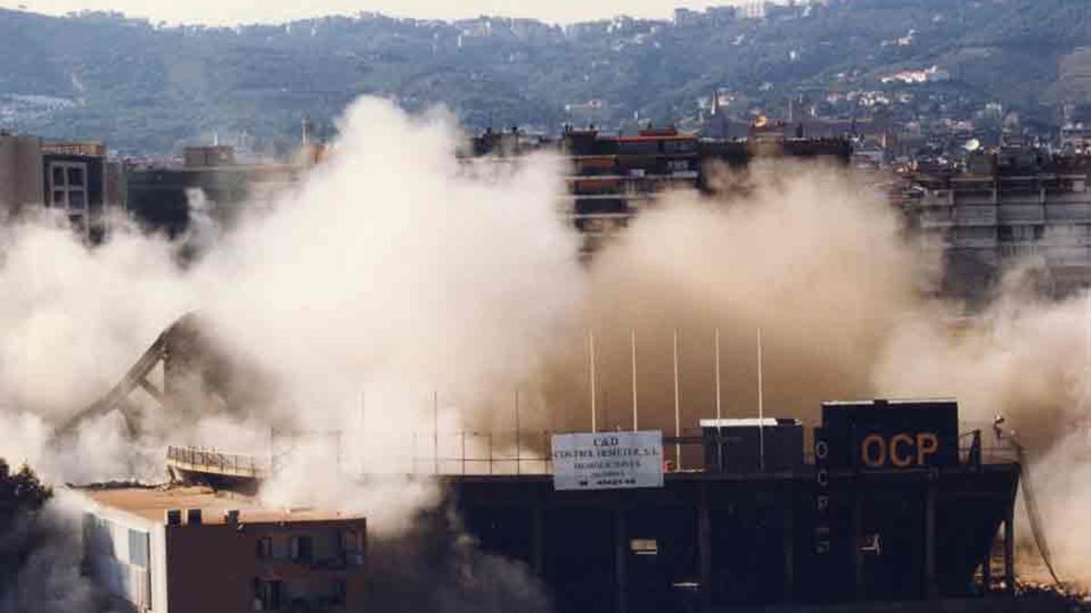 El estadio de Sarrià fue demolido el 20 de septiembre de 1997