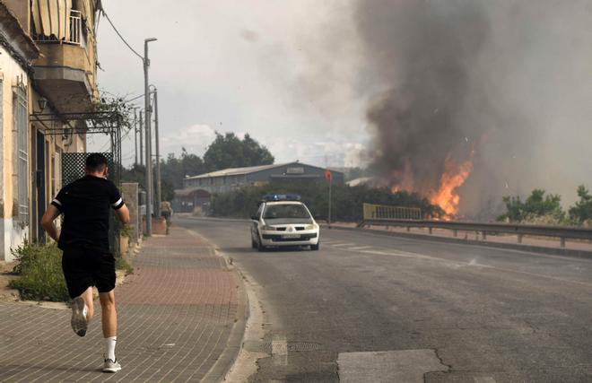 El incendio en Los Garres, en imágenes