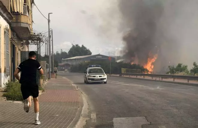 El incendio en Los Garres, en imágenes