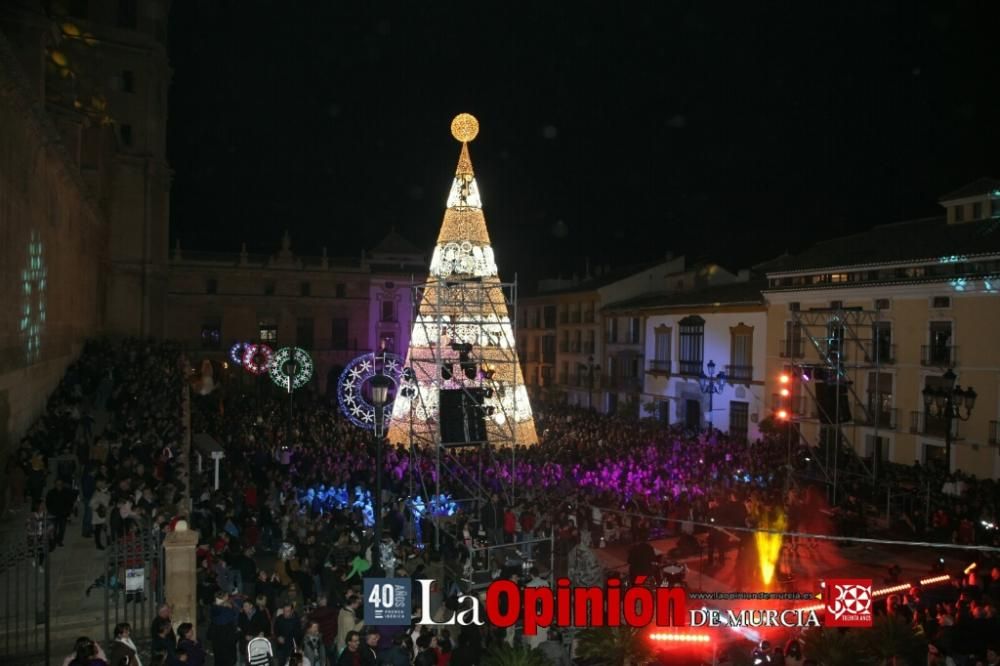 Encendido de luces de Navidad en Lorca