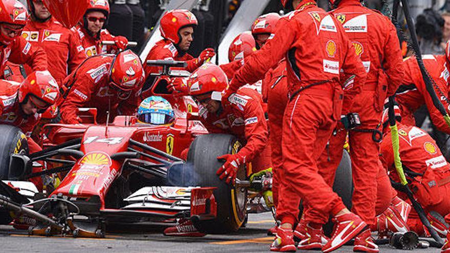 Fernando Alonso, durante la carrera.