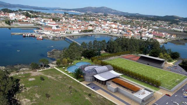 Recreación del centro de talasoterapia de O Terrón de hace una década.