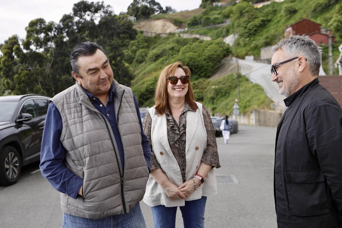 Las mejoras en caminos del barrio gijonés de El Muselín, en imágenes