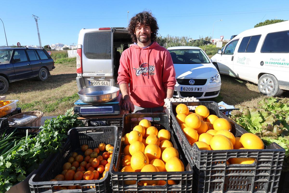 Direktverkauf am Feld auf Ibiza.