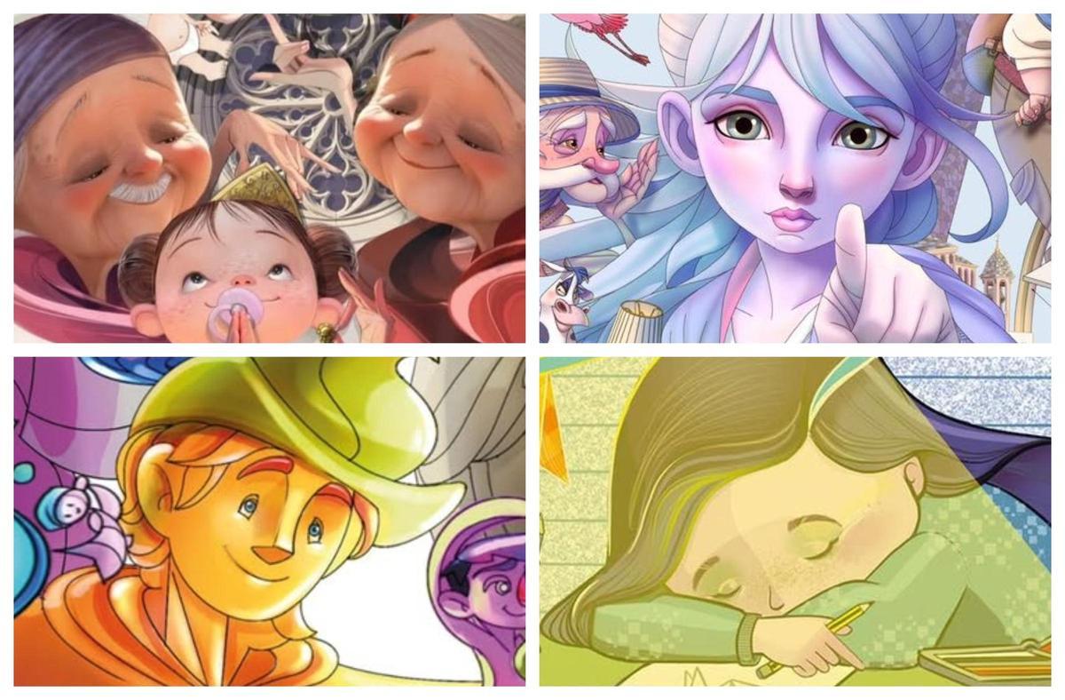 Bocetos de la Sección Especial Infantil de las Fallas de València 2026