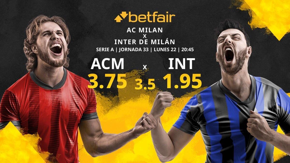 AC Milan vs. Inter de Milán: horario, TV, estadísticas, clasificación y pronósticos