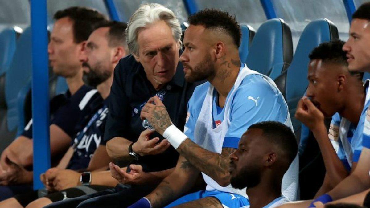 Jorge Jeus y Neymar Jr. coincidieron en el Al-Hilal