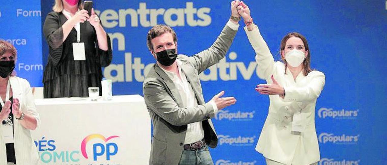 Marga Prohens recibió la felicitación del presidente nacional del PP, Pablo Casado. | M.MIELNIEZUK