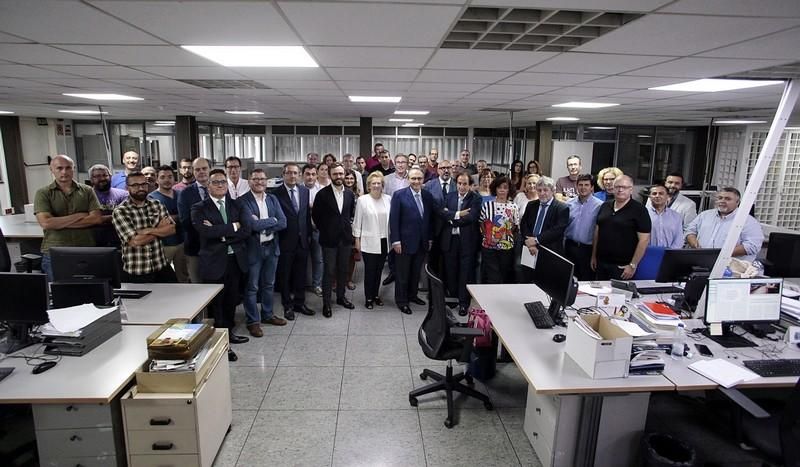 Visita del presidente de Prensa Ibérica a El Día