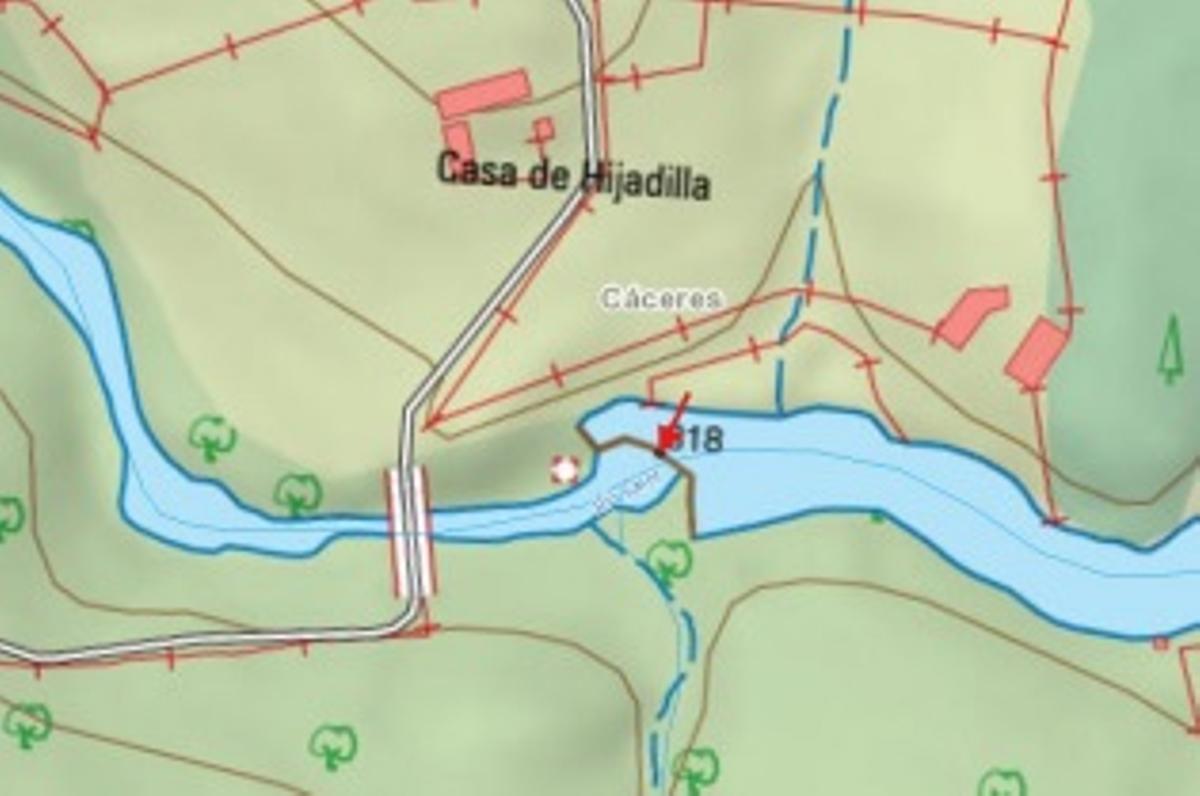 Localización de la presa de Hijadilla.