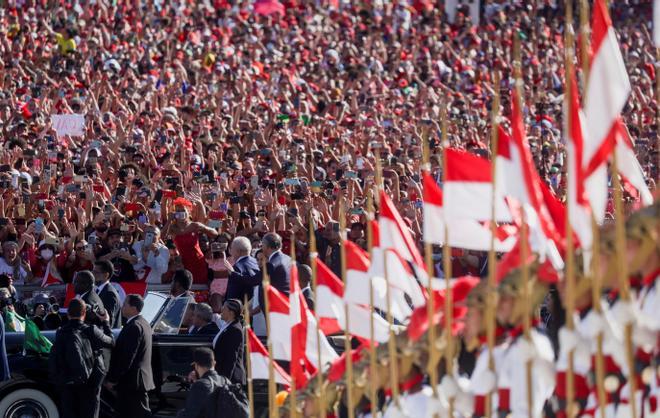 Luiz Inacio Lula da Silva takes office as Brazils President in Brasilia